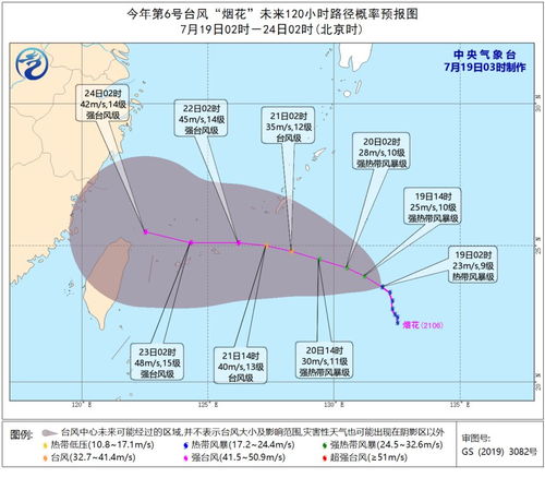 台风烟花实时路径（台风烟花实时路径最新消息）