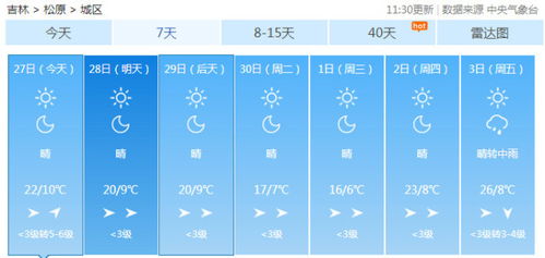 吉林天气预报15天（吉林天气预报15天查询一周舒兰）